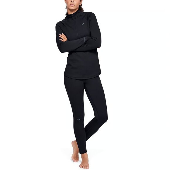 Under Armour Women's ColdGear Base 4.0 Leggings in Black NWT - Picture 1 of 9